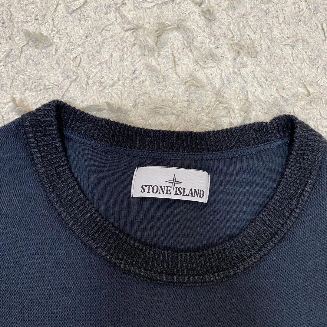 ストーンアイランド　長袖ニット　リブ　ブラック　L