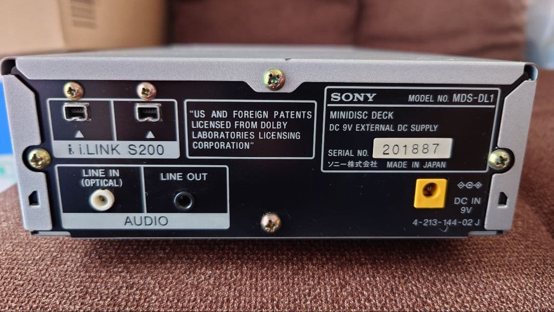 その他 SONY MINI DISC DECK MDS-DL1