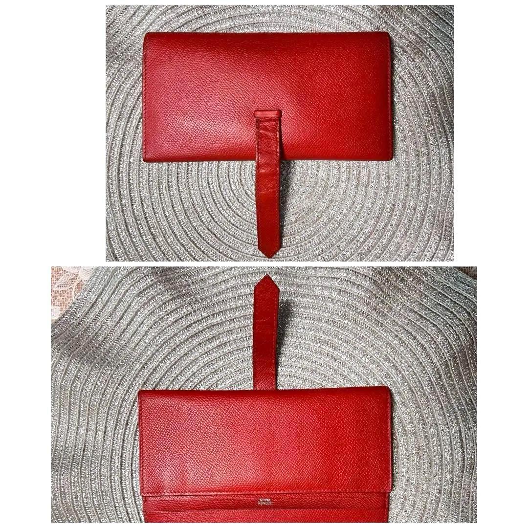 極美品★HERMES エルメス べアン デュプリ 三つ折り長財布★正規品