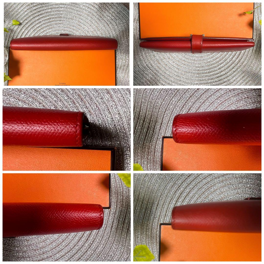 極美品★HERMES エルメス べアン デュプリ 三つ折り長財布★正規品