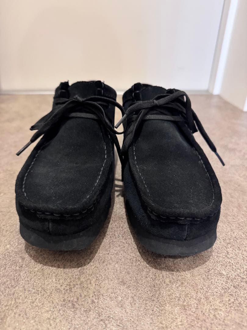 【美品】クラークス clarksワラビー ゴアテックス ブラック黒 UK7.5