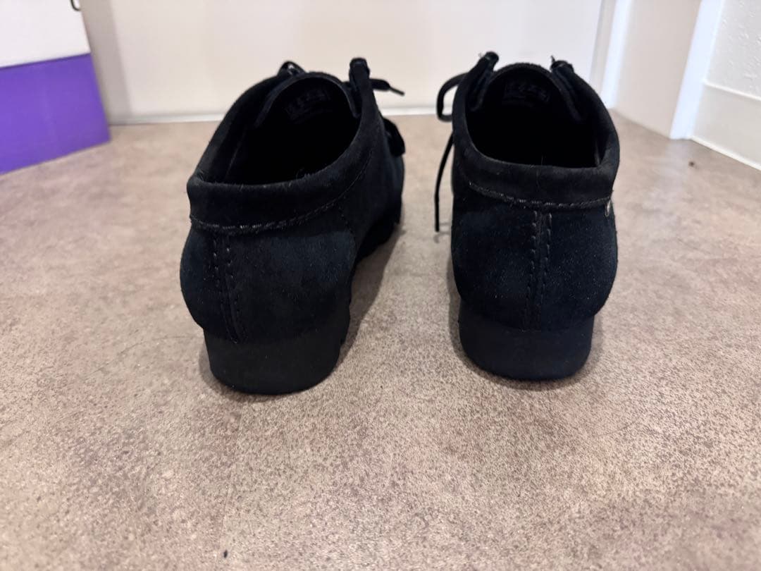 【美品】クラークス clarksワラビー ゴアテックス ブラック黒 UK7.5