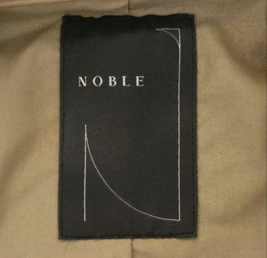 NOBLE ベージュ シングルライダースジャケット