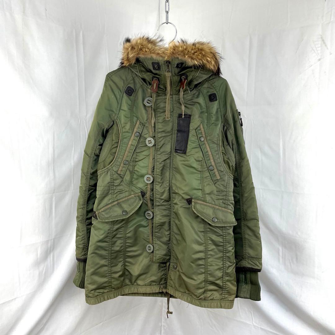 ジャケット・アウター 00s goa n-3b mods coat realfur military