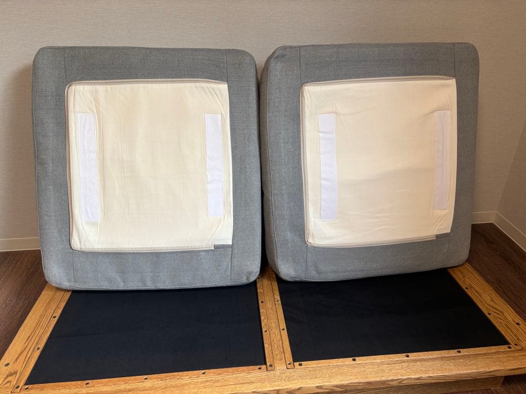 MOMO NATURAL/CLOUD LOW SOFA 2P グレー