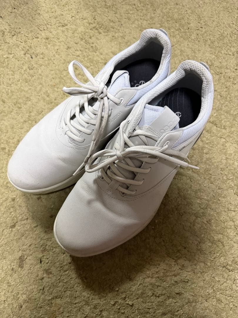 ecco ホワイト ゴルフシューズ