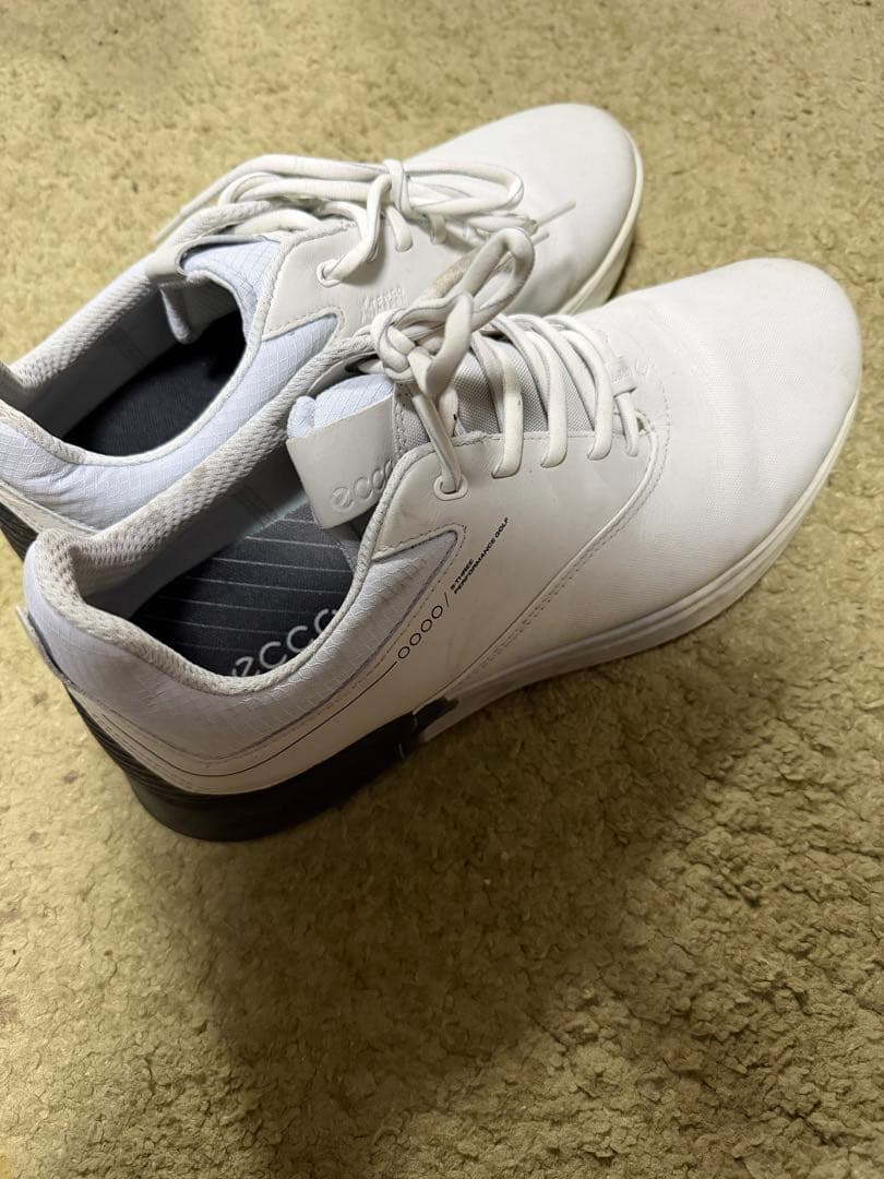 ecco ホワイト ゴルフシューズ