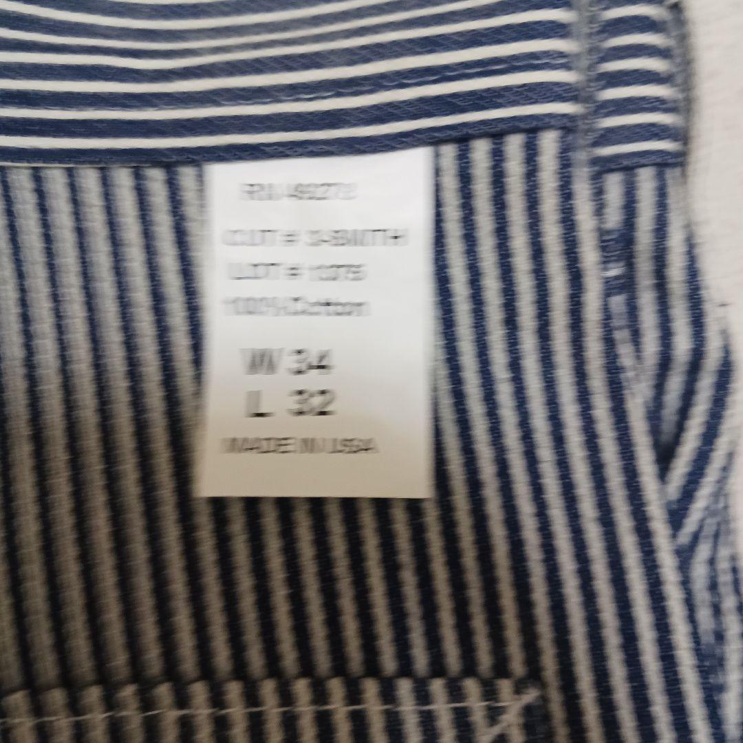 【超美品・新品】SMITH'S ストライプ ワークパンツ W34 L32