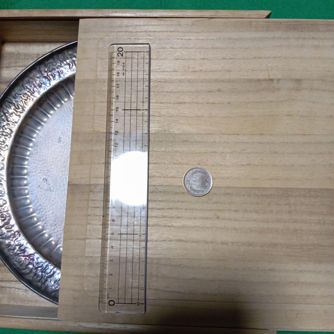 純銀製皿　 純銀保証　302g 木箱付き