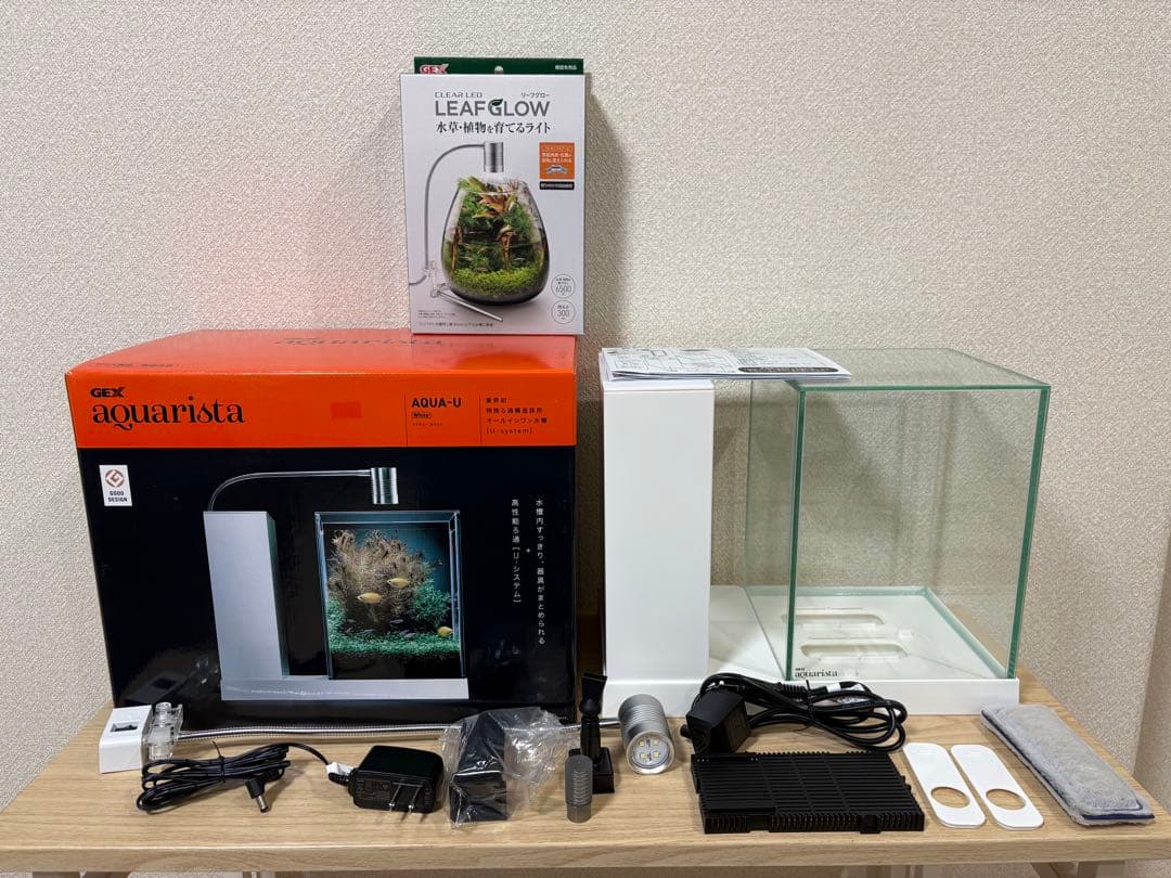 GEX aqarista AQUA-U アクアユー ホワイト オールインワン水槽