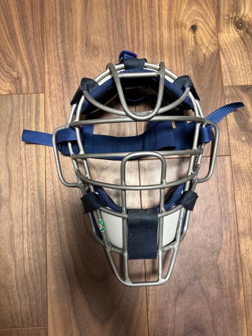 【しろくまとかげ】ハタケヤマ捕手用プロテクター JSBBネイビー/ホワイト