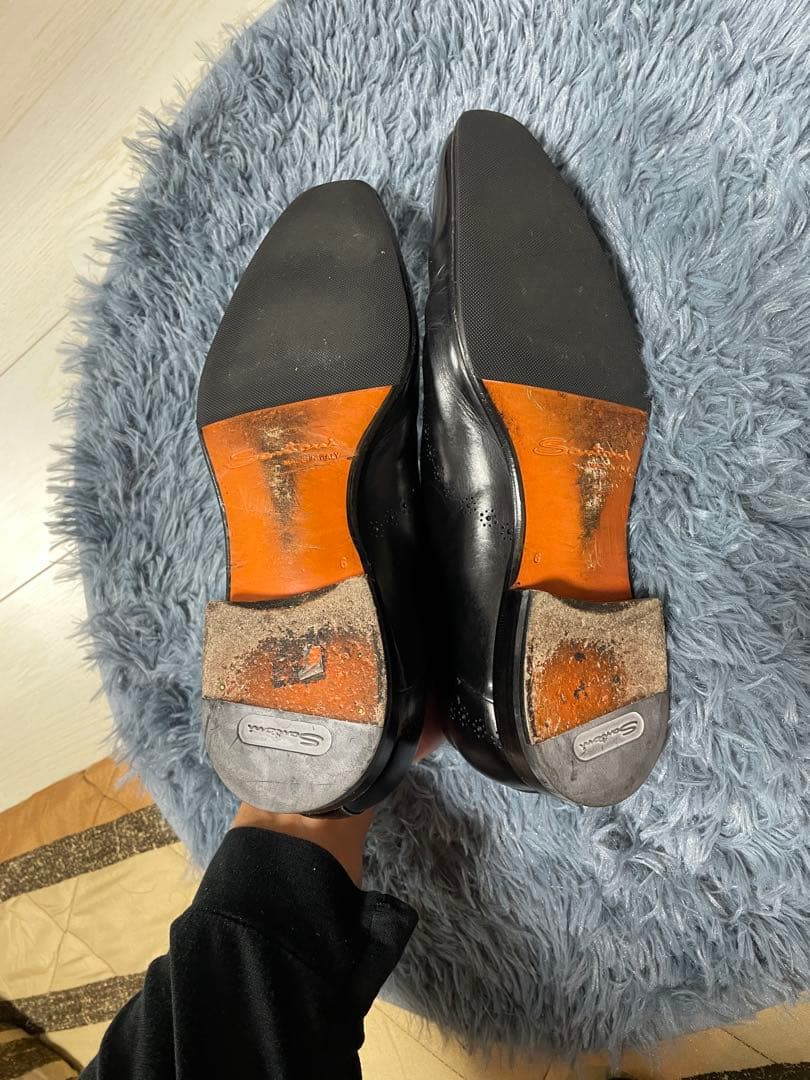 サントーニ　santoni ドレスシューズメダリオン