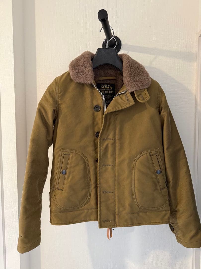 美品アイアンハート N1デッキジャケット L-ミディアム