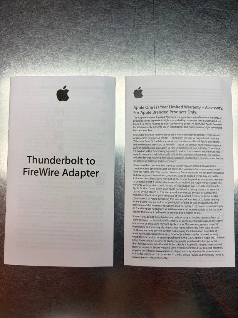 PCケーブル・コネクタ Thunderbolt to FireWire Adapter