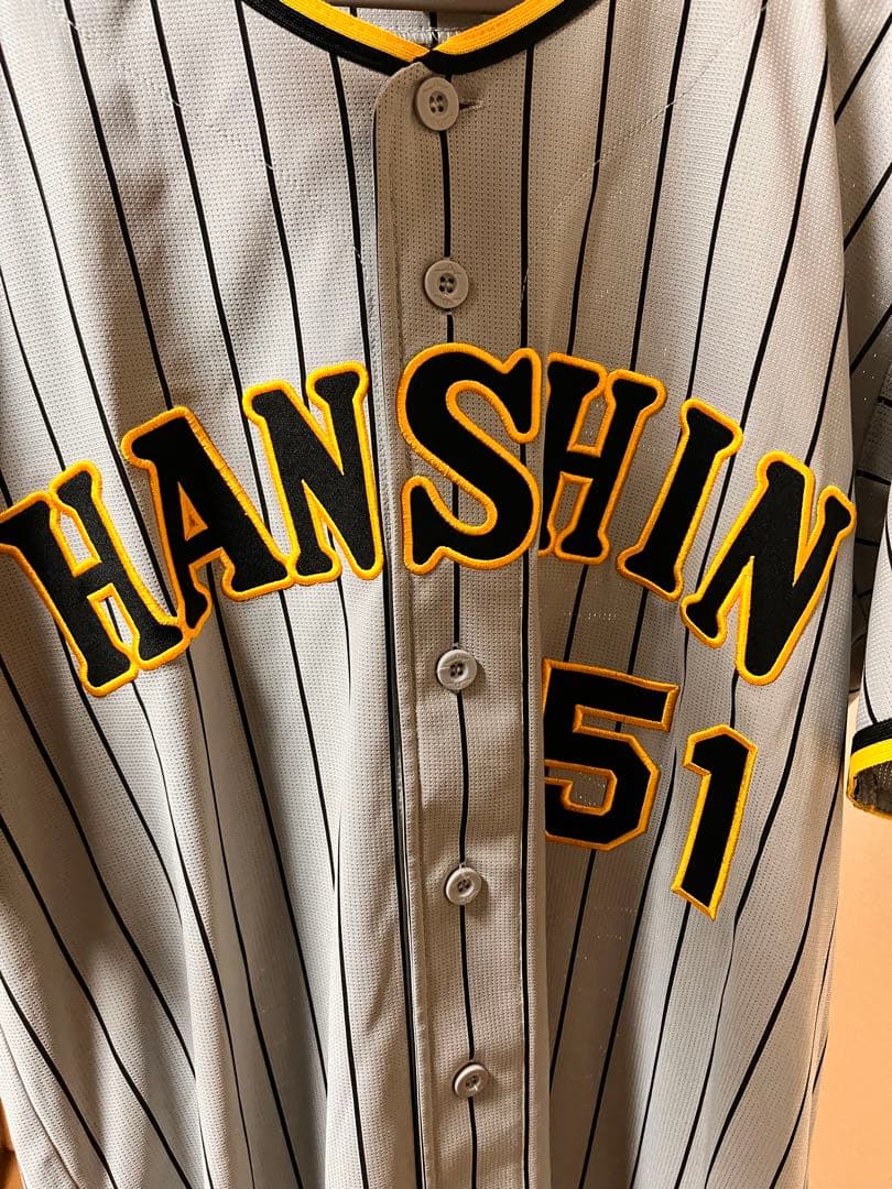 阪神　中野拓夢　レプリカユニフォーム　ビジター　Lサイズ