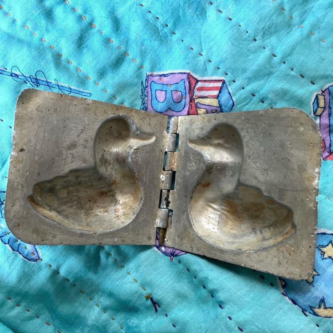 フランスアンティークモールド　アヒルのモールド　チョコレートモールド