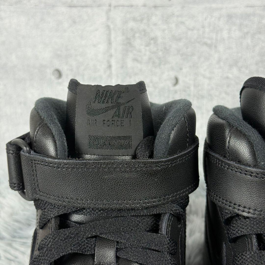 美品✨Nike × Supreme Air Force 1 MID 黒 28.5