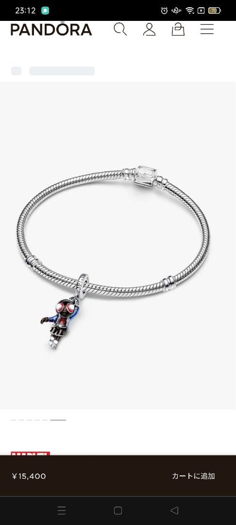 happy0527 PANDORA × MARVEL スパイダーマン