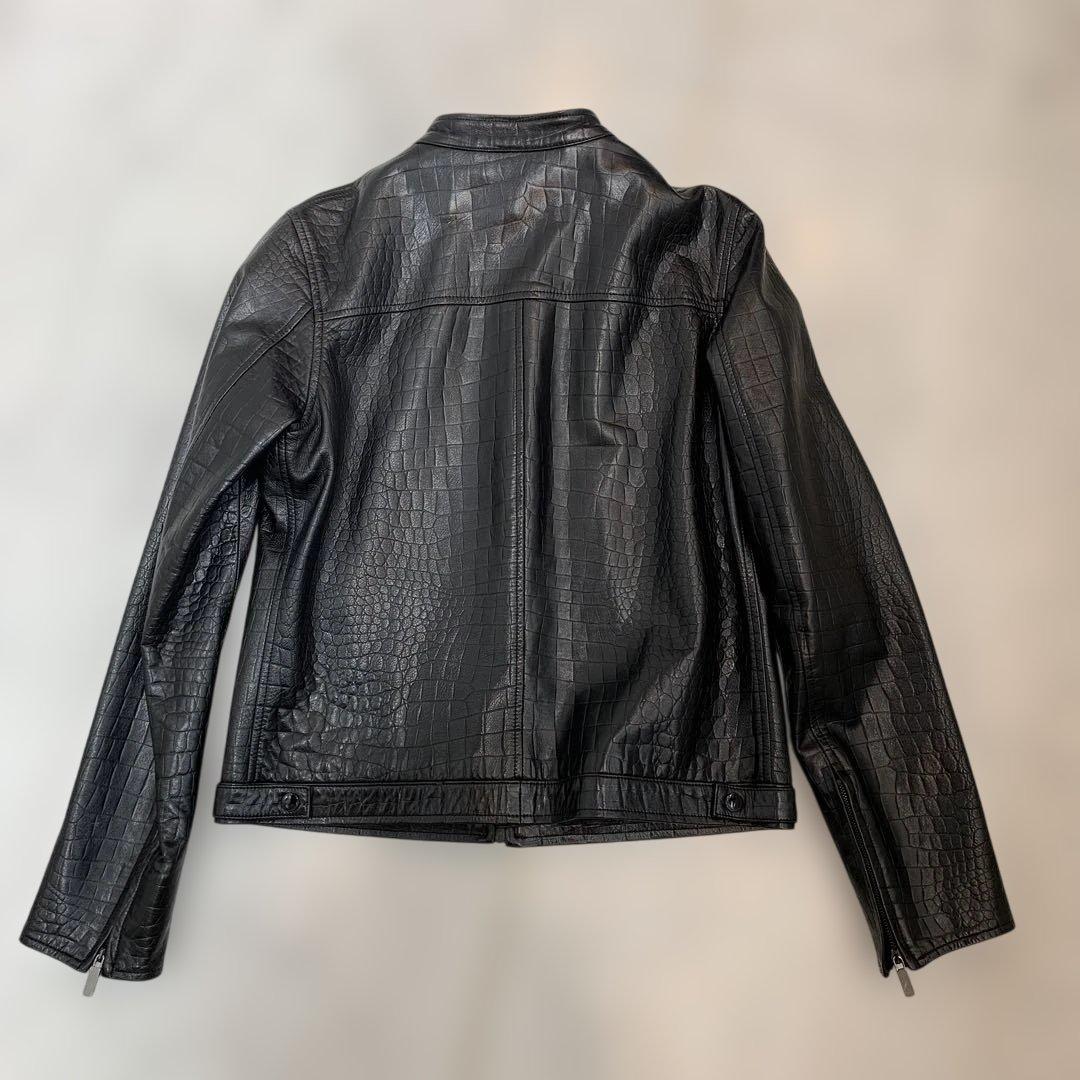 ☆超美品☆ラルフローレン　レザージャケット　羊革　スタンドカラー　ラム　黒