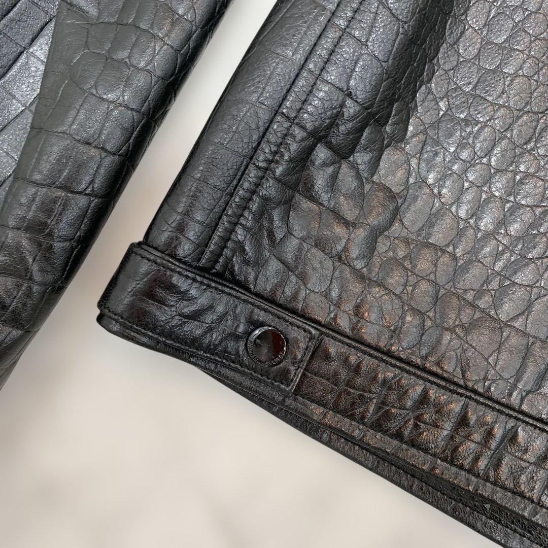 ☆超美品☆ラルフローレン　レザージャケット　羊革　スタンドカラー　ラム　黒