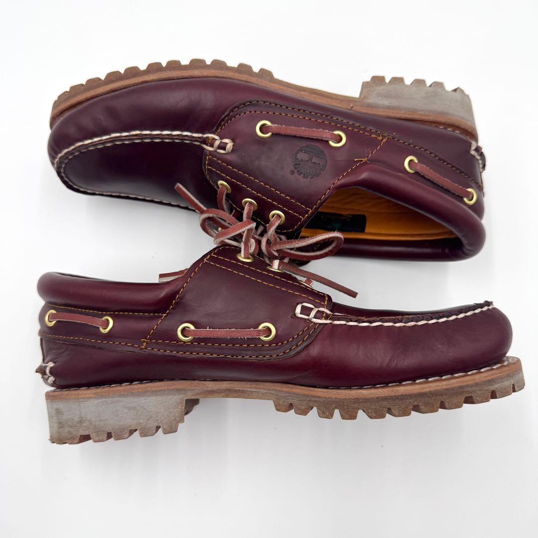 極美品　ティンバーランド　3eye クラシック　バーガンディ　デッキシューズ