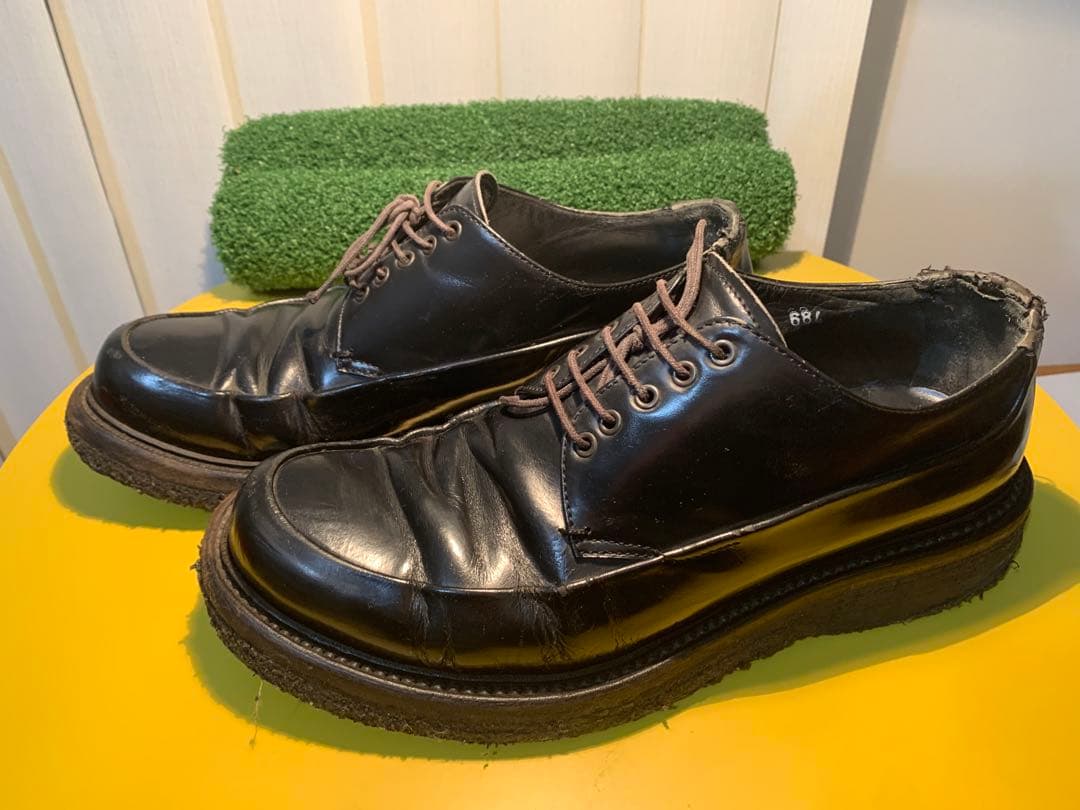 Archive　PRADAプラダ レザーシューズ 希少厚底ラバー