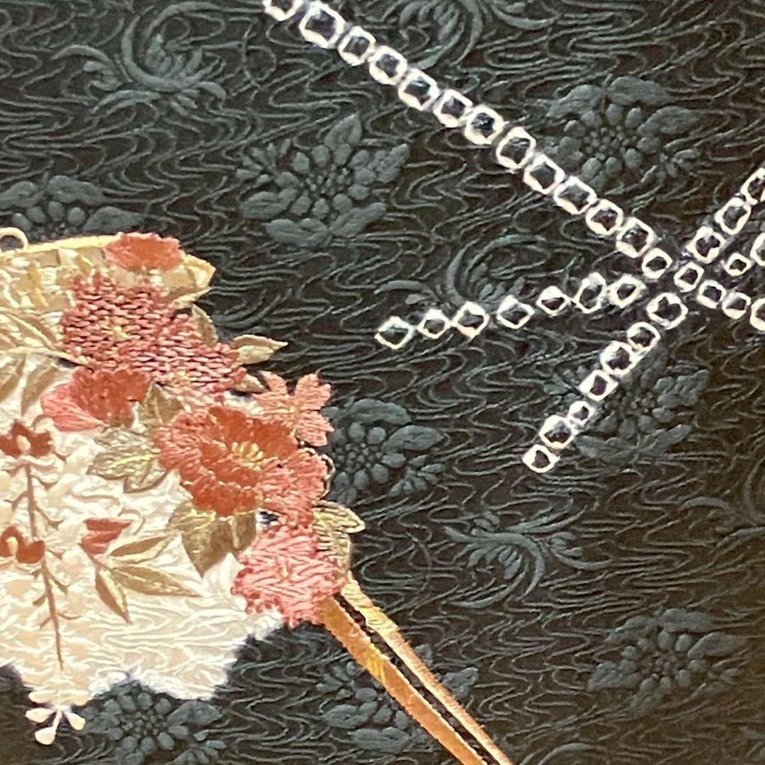 ［6750］訪問着 美品 花吉祥文様 絞り 刺繍 正絹 着物 袷