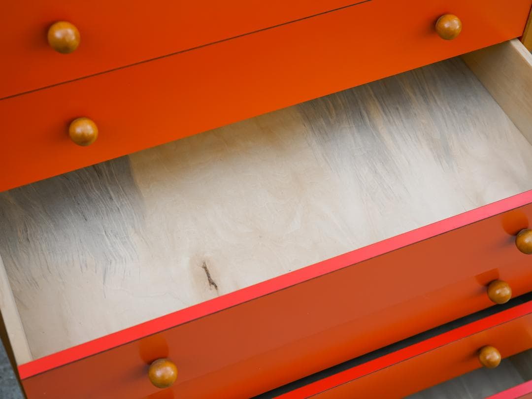 60-70's ヴィンテージ 6段チェスト/収納 レトロポップ スペースエイジ