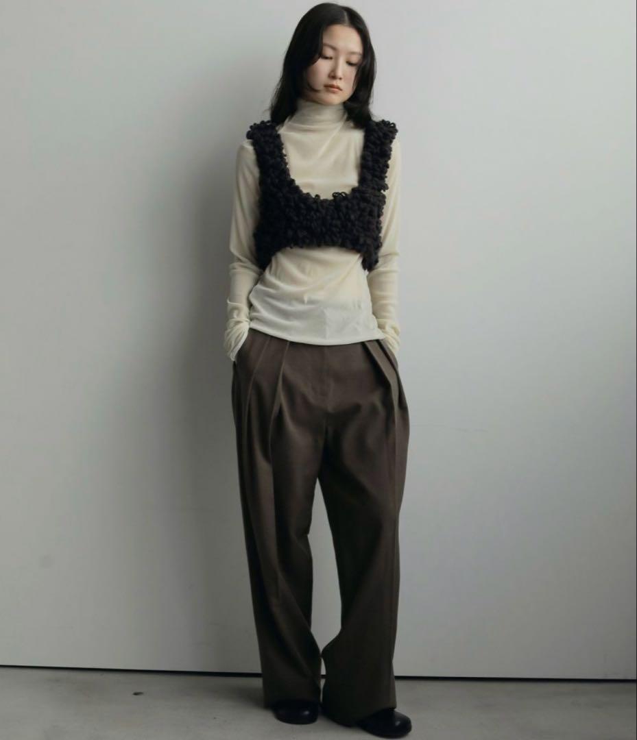 新品未使用☆アンヌーク　Loop Knit Vest ブラウン