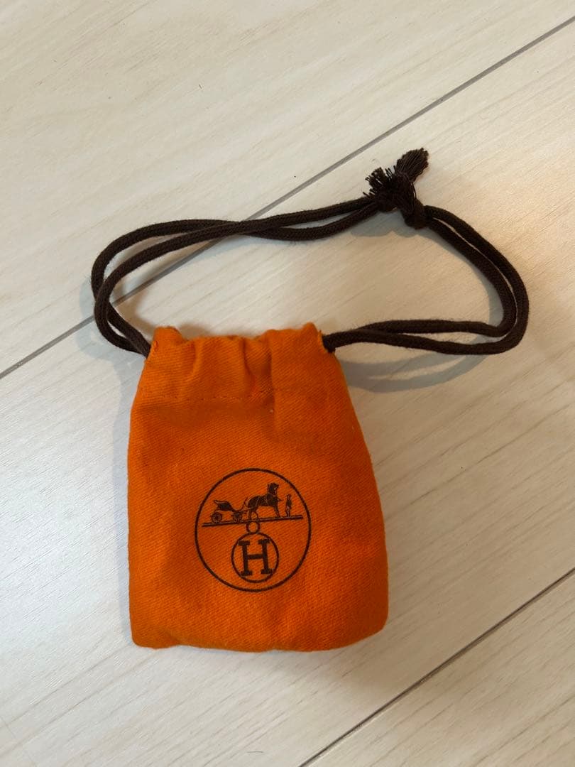 HERMES ブルーレザー H型バックル ベルト