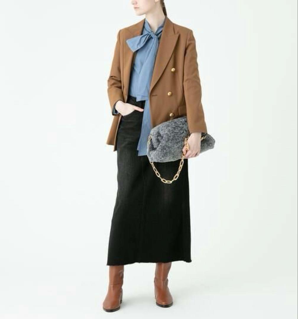 新品タグ付き【アルアバイル】テーラードジャケット　ダブル　金ボタン　キャメル　M