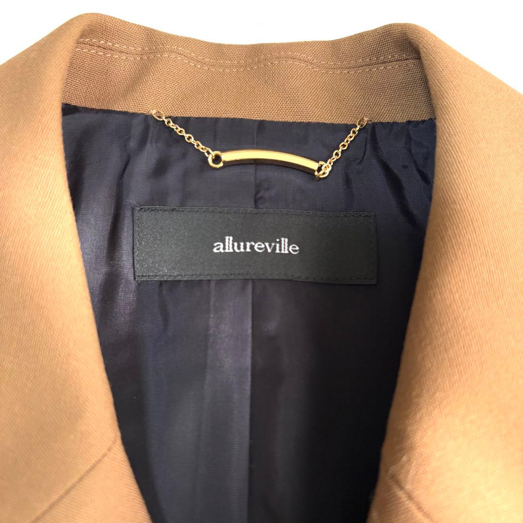 新品タグ付き【アルアバイル】テーラードジャケット　ダブル　金ボタン　キャメル　M