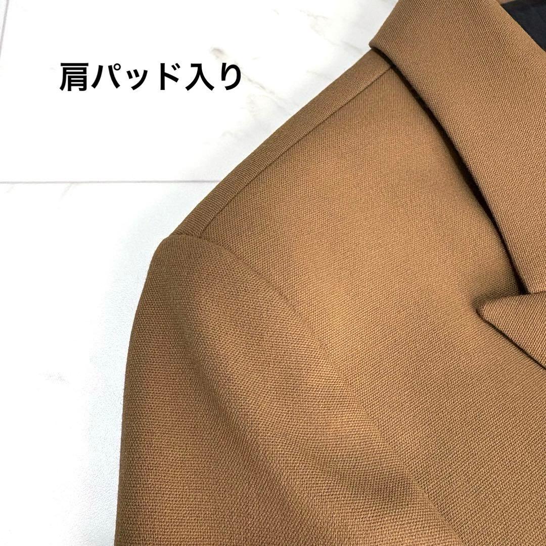 新品タグ付き【アルアバイル】テーラードジャケット　ダブル　金ボタン　キャメル　M