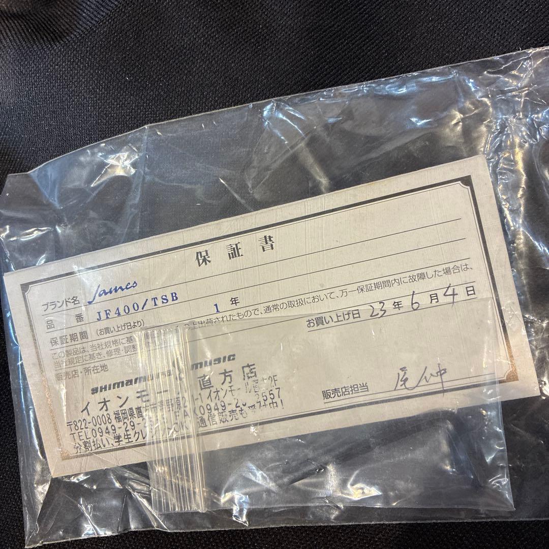 島村楽器　james JF400 TSB アコースティック ギター