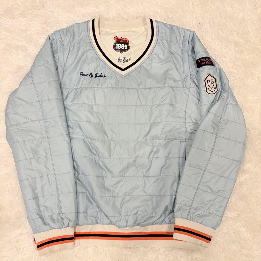 美品　パーリーゲイツ　4WAY　中綿　スニード　リバーシブル　ベスト ホワイト