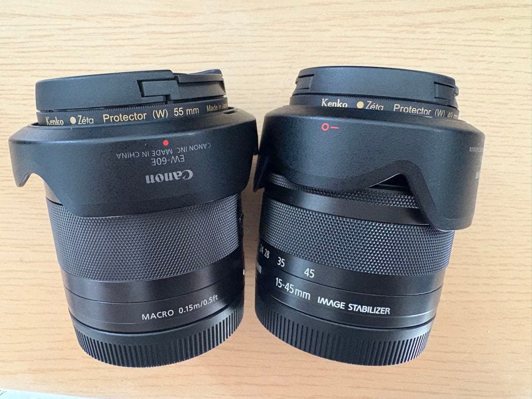 【値下げ】Canon EOS Kiss M、超広角レンズ 、高級フィルター他