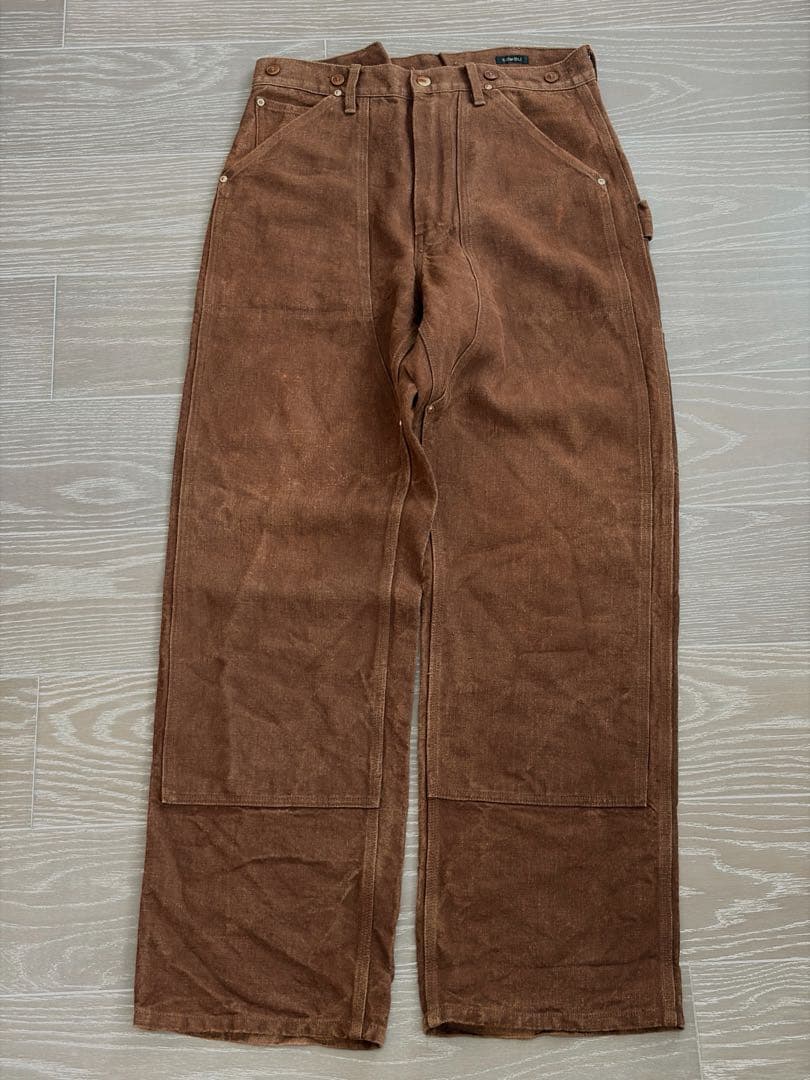 COMOLI コモリ ヘンプ ダック ペインターパンツ