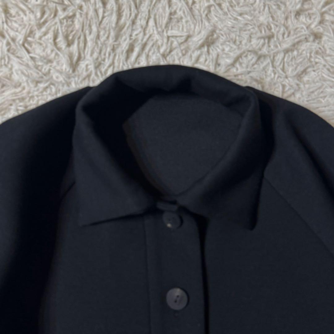 【美品 24SS】ルフィル ソフトダンボールポロトップス　シャツ　ブラック