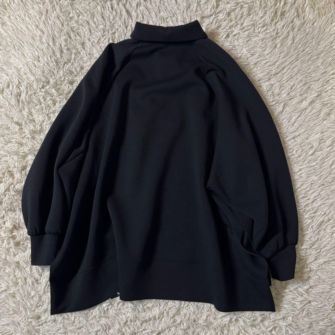 【美品 24SS】ルフィル ソフトダンボールポロトップス　シャツ　ブラック