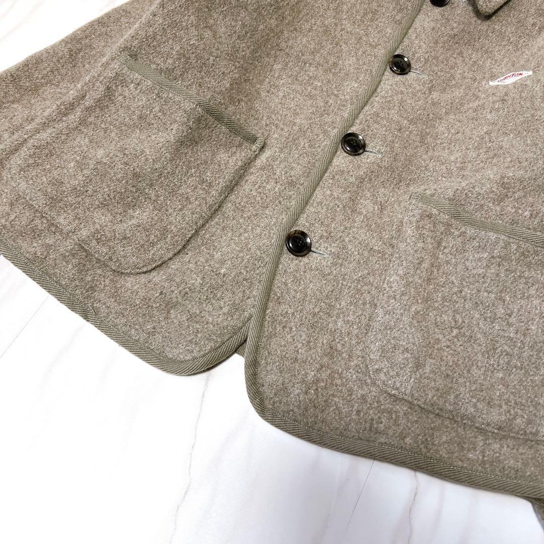 DANTON ダントン ウールライトパイルカバーオールジャケット 38 ベージュ