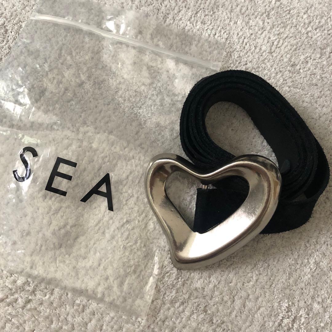 小物 SEA BIG HEART SUEDE BELT