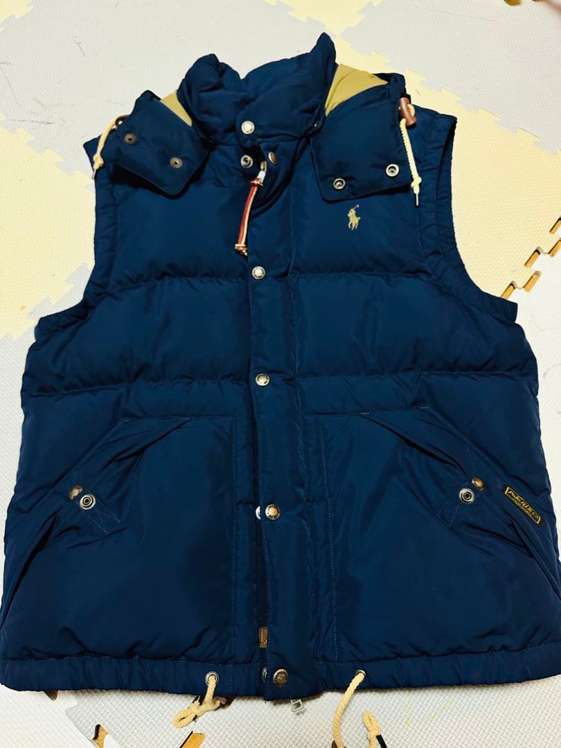【美品】ポロラルフローレン 2wayダウンベスト ネイビー M　POLO