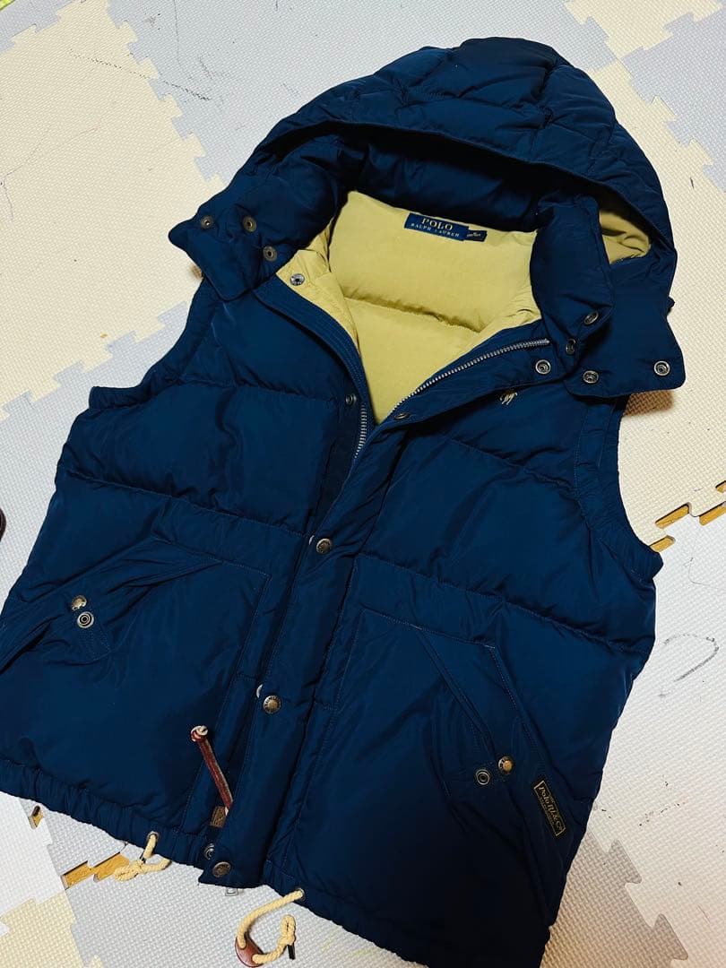 【美品】ポロラルフローレン 2wayダウンベスト ネイビー M　POLO