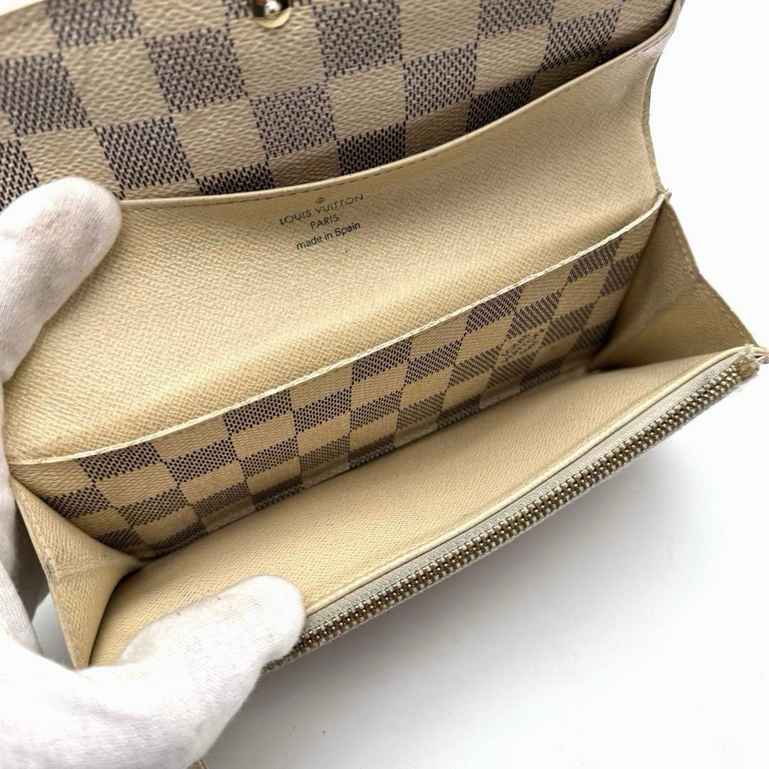 美品✨️ルイヴィトン　ダミエ　アズール　ポルトフォイユ　エミリー　長財布　財布