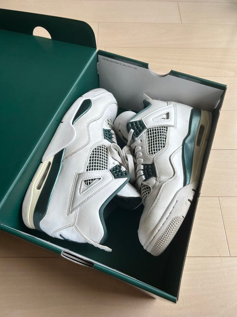 Air Jordan 4 retro ホワイト/グリーン