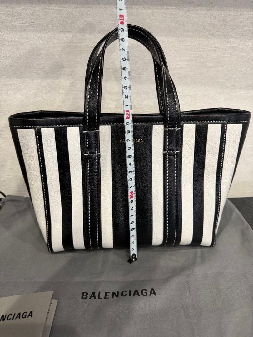 け*い様 未使用品BALENCIAGA ストライプハンドバッグ