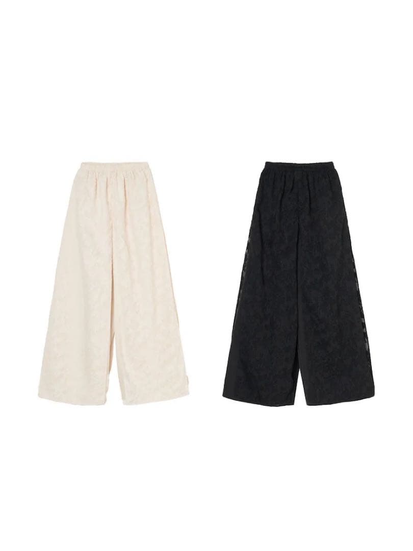 はな:MARTE Fluffy Pants &saharaフラットシューズ