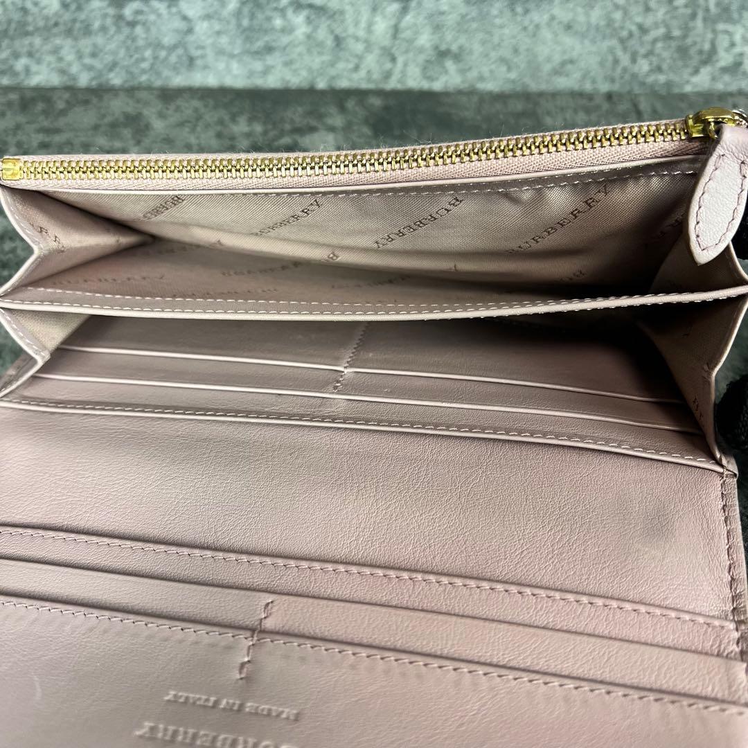 BURBERRY ノバチェック レザー×キャンバス 長財布