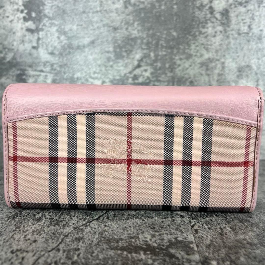 BURBERRY ノバチェック レザー×キャンバス 長財布