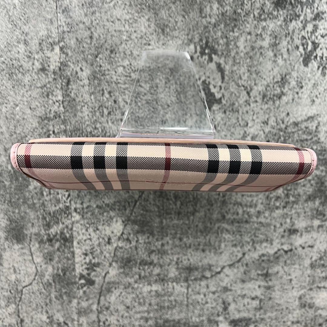 BURBERRY ノバチェック レザー×キャンバス 長財布